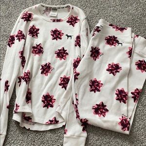 Thermal pink pajama set